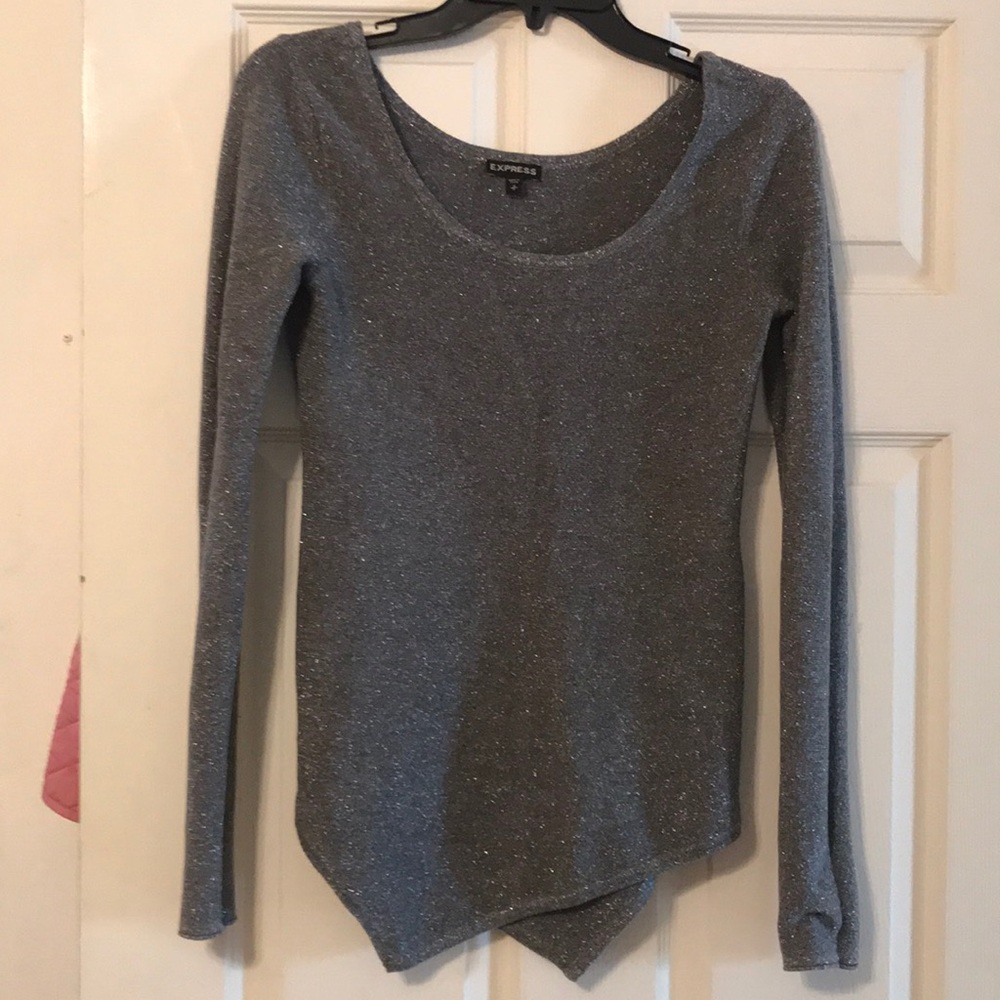 Express silver sweater